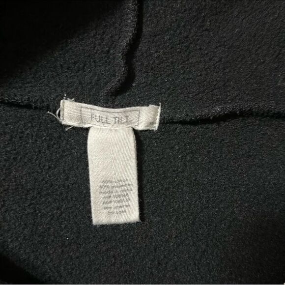 Tillys XS Black White Cotton Unique Live in the Moment Print Full Zip Hoodie - Picture 13 of 14